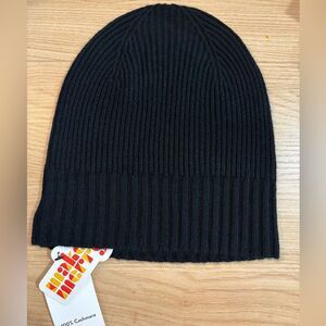 NWT Nordstrom Cashmere Beanie Black